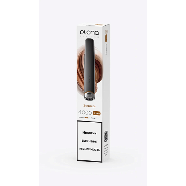Электронка Plonq Plus Pro Black Эспрессо 4000 затяжек в Новосибирске