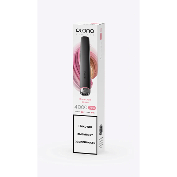 Электронка Plonq Plus Pro Black Японская Слива 4000 затяжек в Новосибирске