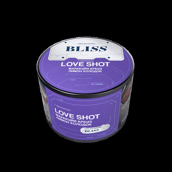 Табак Bliss Love Shot Маракуйя Арбуз Лимон Холодок 40 грамм в Новосибирске