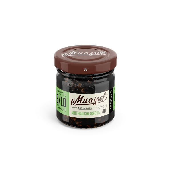 Табак Muassel Extra Strong Мятная Свежесть 40 грамм в Новосибирске